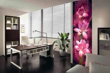 фотообои цветы в офисе