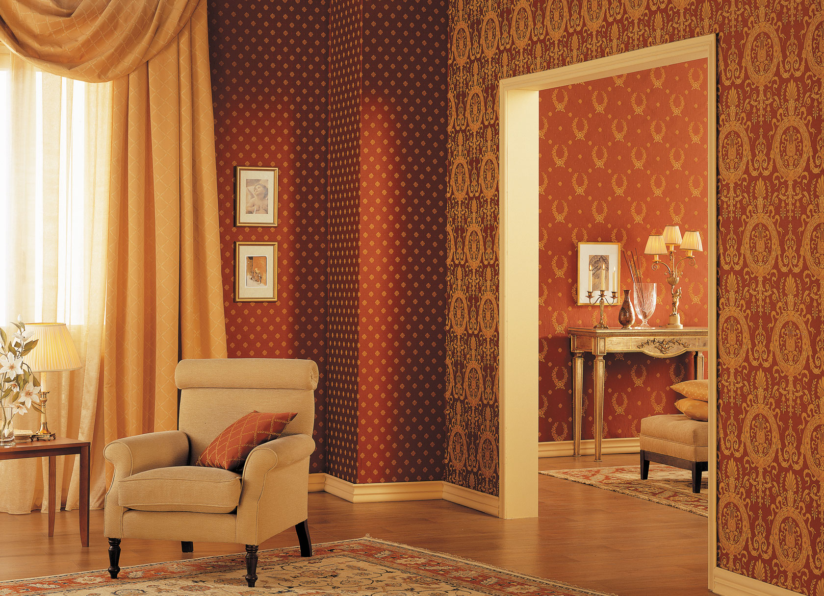 Текстильные обои