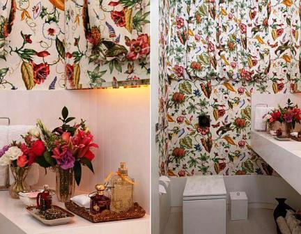 влагостойкие самоклеющиеся обои в ванную комнату