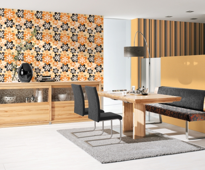 Вспененные обои на бумажной основе 